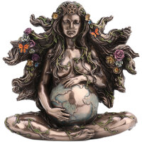 Bydlení Sošky a figurky Signes Grimalt Obrázek Bohyně Gaia-Madre Stříbrná       