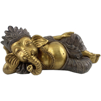 Bydlení Sošky a figurky Signes Grimalt Postava Ganesha Vleže Zlatá