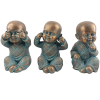 Bydlení Sošky a figurky Signes Grimalt Obrázek Monk 3 Jednotky Modrá