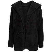 Textil Ženy Kabáty Only ONLCONTACT HOOD SHERPA COAT CC OTW Černá