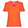 Textil Ženy Trička s krátkým rukávem Only ONLKITA S/S V-NECK HEART TOP BOX CS JRS Oranžová
