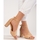 Boty Ženy Sandály W. Potocki Luxusní dámské  sandály hnědé na širokém podpatku 