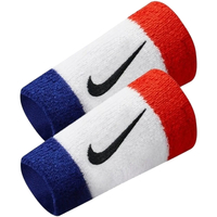 Doplňky  Sportovní doplňky Nike Swoosh Double Wide Wristbands Bílá