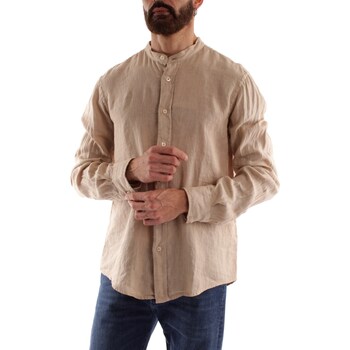 Textil Muži Košile s dlouhymi rukávy Roy Rogers P23RVU051CB731204 Béžová