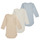Textil Chlapecké Pyžamo / Noční košile Petit Bateau BODY US ML PASTEL PACK X3 Modrá / Bílá / Béžová