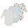 Textil Děti Pyžamo / Noční košile Petit Bateau BODY US ML LOVSCOTCH PACK X3 Tmavě modrá / Béžová / Bílá