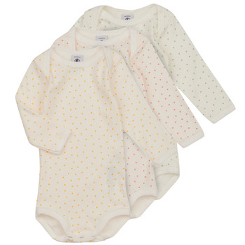 Textil Děti Pyžamo / Noční košile Petit Bateau BODY US ML CUR DE BEURRE PACK X3 Bílá