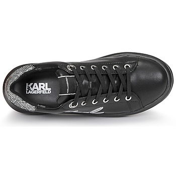 Karl Lagerfeld KAPRI Signia Lace Lthr Černá / Stříbrná       