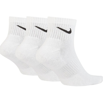 Spodní prádlo Muži Ponožky Nike U NK EVERYDAY CUSH QTR 3P Bílá