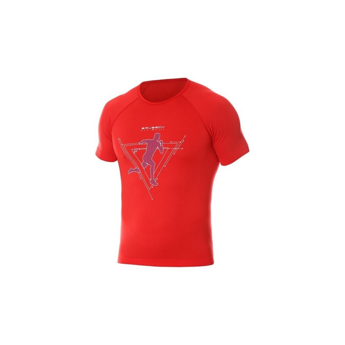 Textil Muži Trička s krátkým rukávem Brubeck Running Air Pro Červená