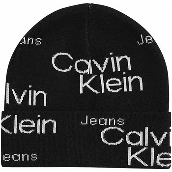 Textilní doplňky Čepice Calvin Klein Jeans dámská čepice K60K610123 0GJ black Černá