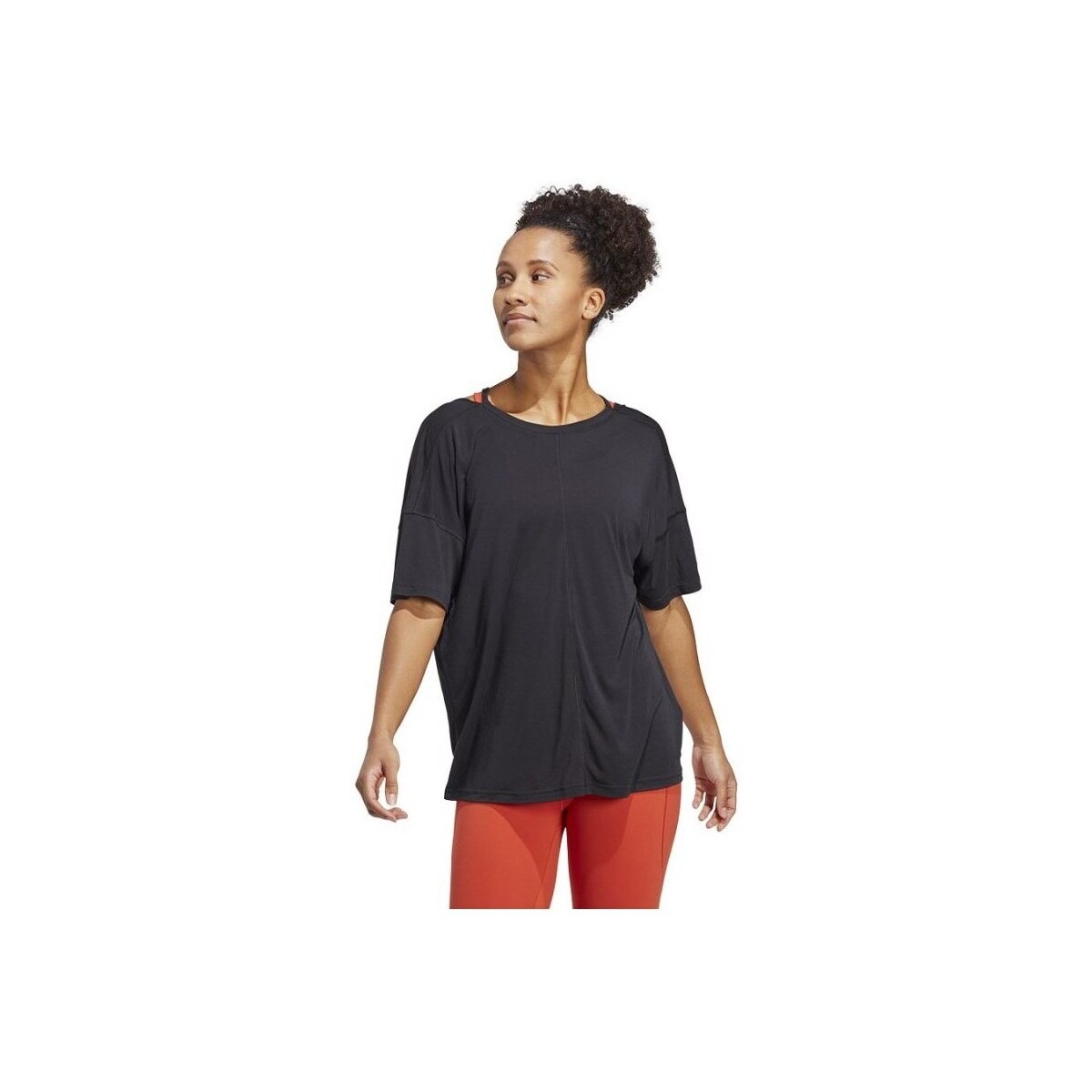 Textil Ženy Trička s krátkým rukávem adidas Originals Yoga Studio Oversized Tee Černá