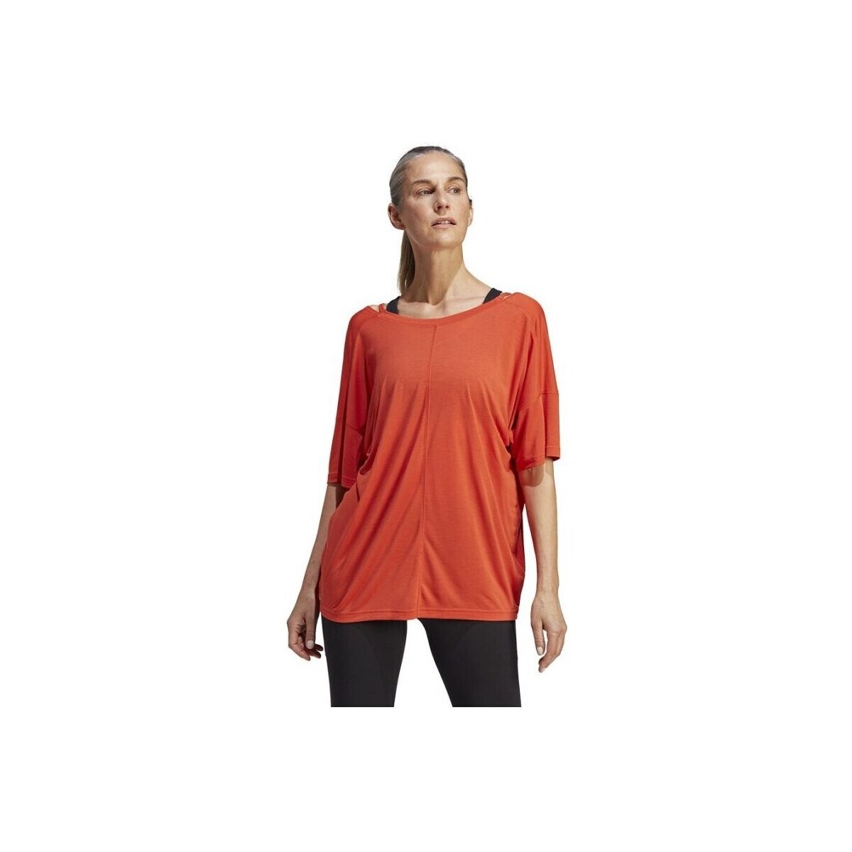 Textil Ženy Trička s krátkým rukávem adidas Originals Yoga Studio Oranžová