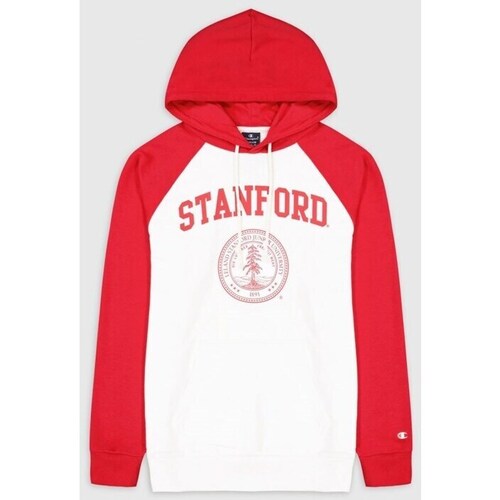 Textil Muži Mikiny Champion Stanford University Hooded Sweatshirt Bílé, Červené