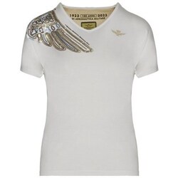 Textil Ženy Trička s krátkým rukávem Aeronautica Militare TS2110DJ60173009 Bílé, Zlaté