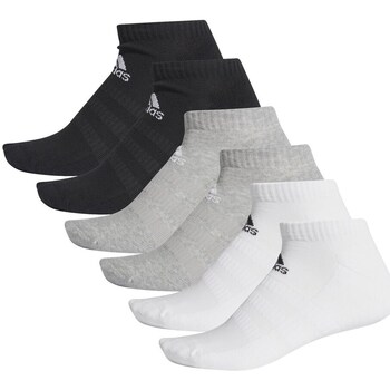 Spodní prádlo Ponožky adidas Originals Cush Low 6PP Mix Šedé, Bílé, Černé