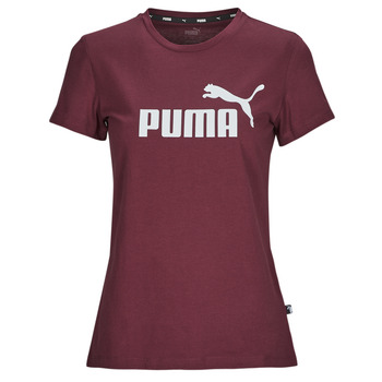 Textil Ženy Trička s krátkým rukávem Puma ESS LOGO TEE (S) Slézová