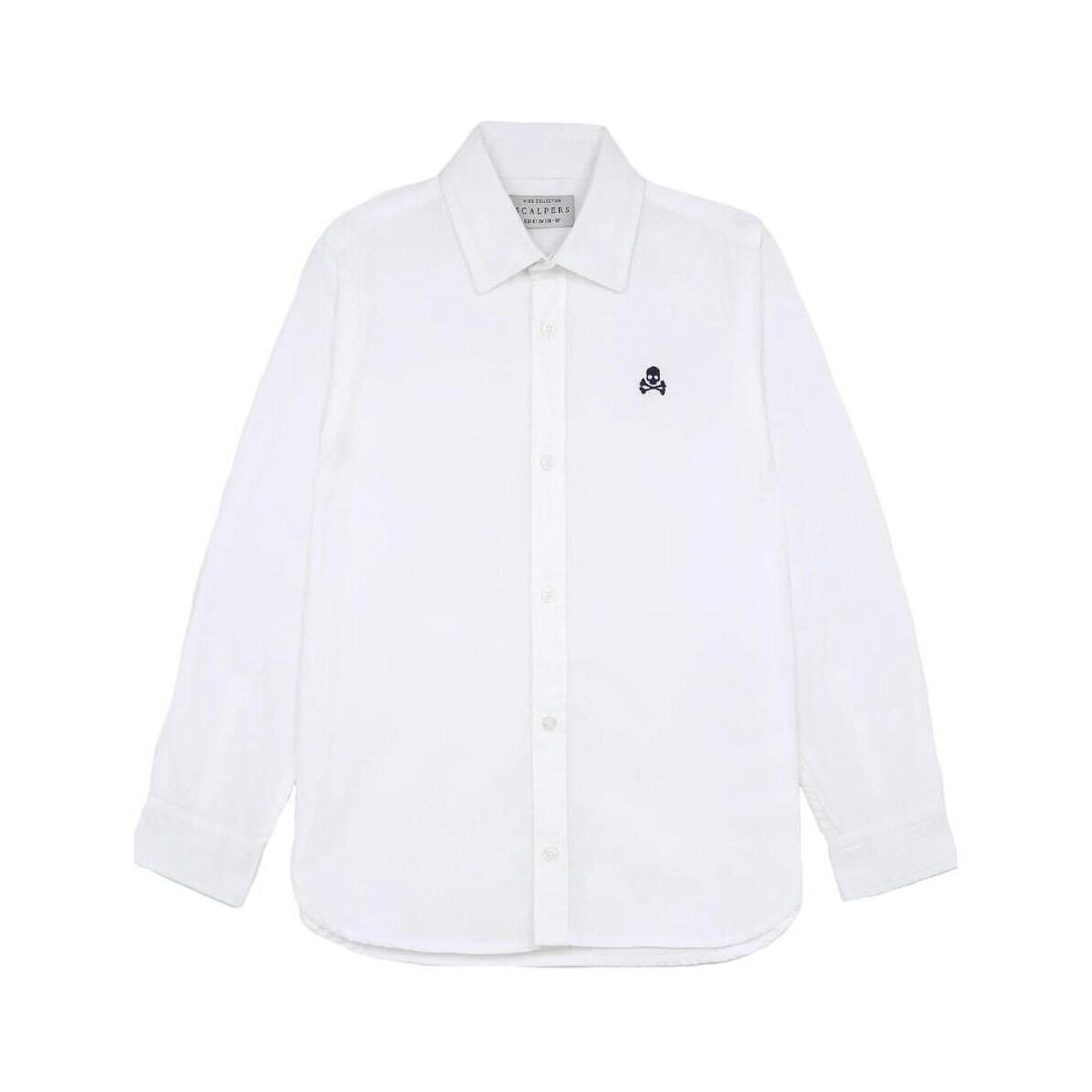 Textil Chlapecké Košile s dlouhymi rukávy Scalpers  Bílá