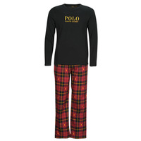 Textil Muži Pyžamo / Noční košile Polo Ralph Lauren L/S PJ SLEEP SET Černá / Červená