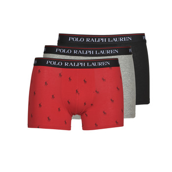 Spodní prádlo Muži Boxerky Polo Ralph Lauren CLSSIC TRUNK 3 PACK Šedá / Červená / Černá