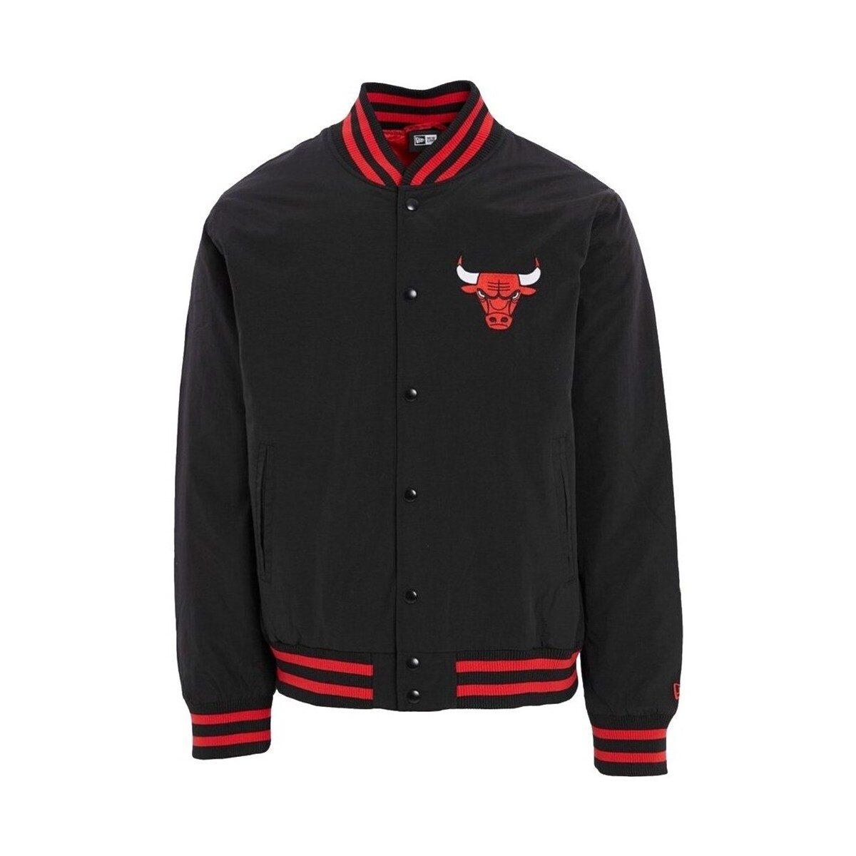 Textil Muži Bundy New-Era Team Logo Bomber Chicago Bulls Jacket Vínově červené, Černé