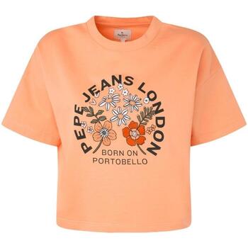 Textil Ženy Trička s krátkým rukávem Pepe jeans  Oranžová