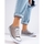 Boty Ženy Módní tenisky Pk Luxusní šedo-stříbrné  tenisky dámské bez podpatku 