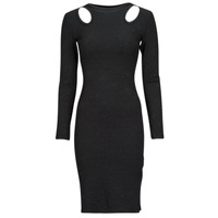 Textil Ženy Společenské šaty Guess LS CN CLIO BODYCON DRESS Černá