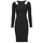 Textil Ženy Společenské šaty Guess LS CN CLIO BODYCON DRESS Černá