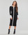 Textil Ženy Společenské šaty Karl Lagerfeld LSLV POLO DRESS Černá / Bílá