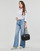Textil Ženy Jeans široký střih Karl Lagerfeld EMBELLISHED WIDE LEG DENIM Modrá