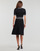 Textil Ženy Společenské šaty Karl Lagerfeld S SLV KNIT DRESS Černá / Bílá
