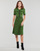 Textil Ženy Společenské šaty Karl Lagerfeld S SLV KNIT DRESS Zelená / Černá