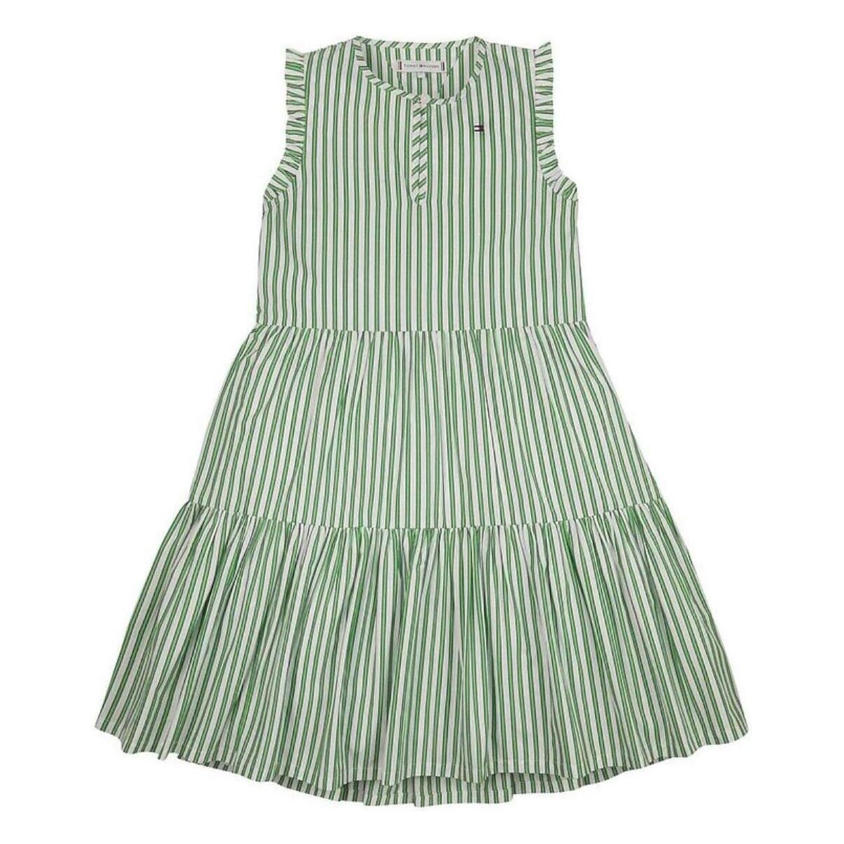 Textil Dívčí Šaty Tommy Hilfiger  Zelená