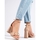 Boty Ženy Sandály Vinceza Moderní  sandály dámské hnědé na širokém podpatku 