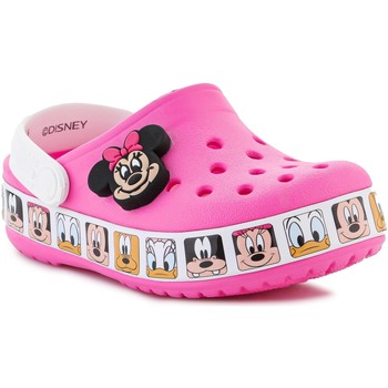 Boty Dívčí Sandály Crocs FL Minnie Mouse Band Kids Clog T 207720-6QQ Růžová