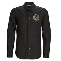 Textil Muži Košile s dlouhymi rukávy Versace Jeans Couture GALYS2 Černá / Zlatá