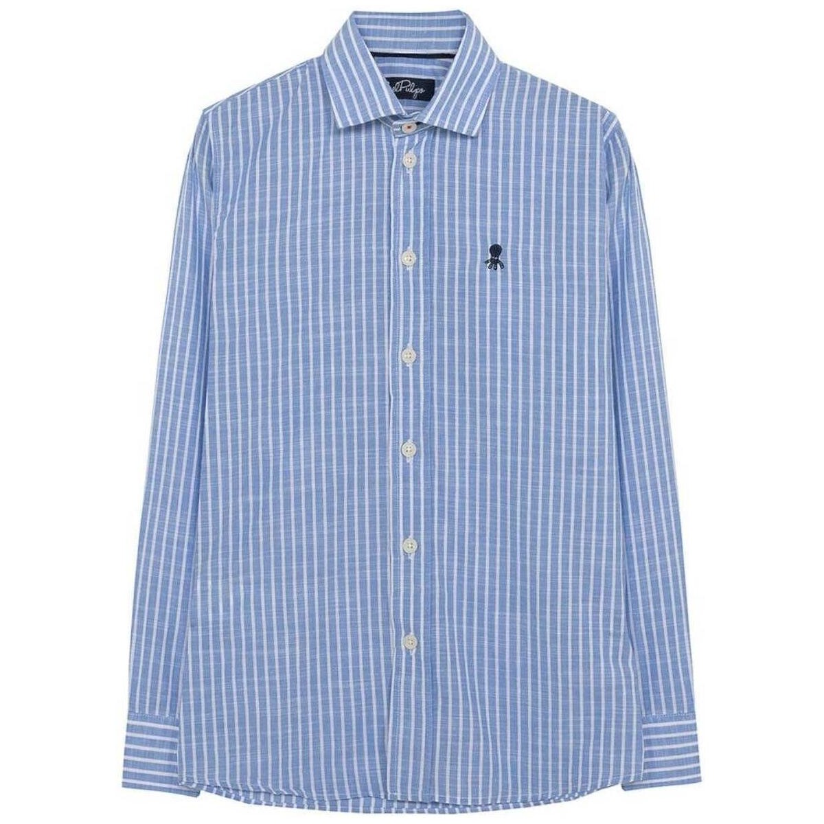 Textil Chlapecké Košile s dlouhymi rukávy Elpulpo  Modrá