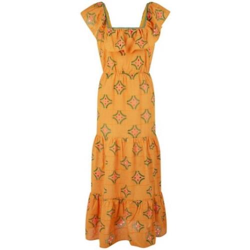 Textil Ženy Šaty Naf Naf  Oranžová