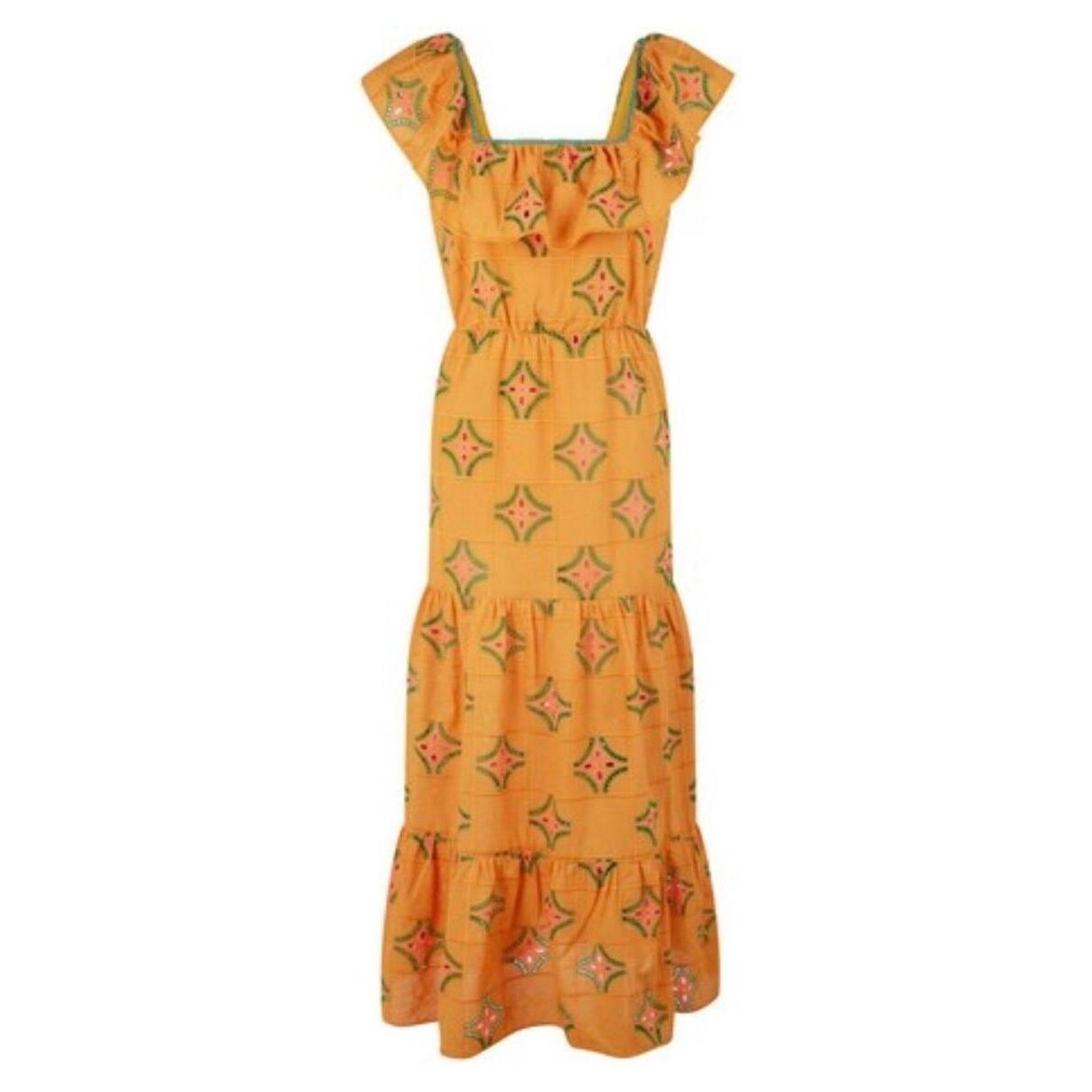 Textil Ženy Šaty Naf Naf  Oranžová