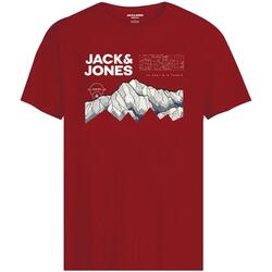Textil Chlapecké Trička s krátkým rukávem Jack & Jones  Červená
