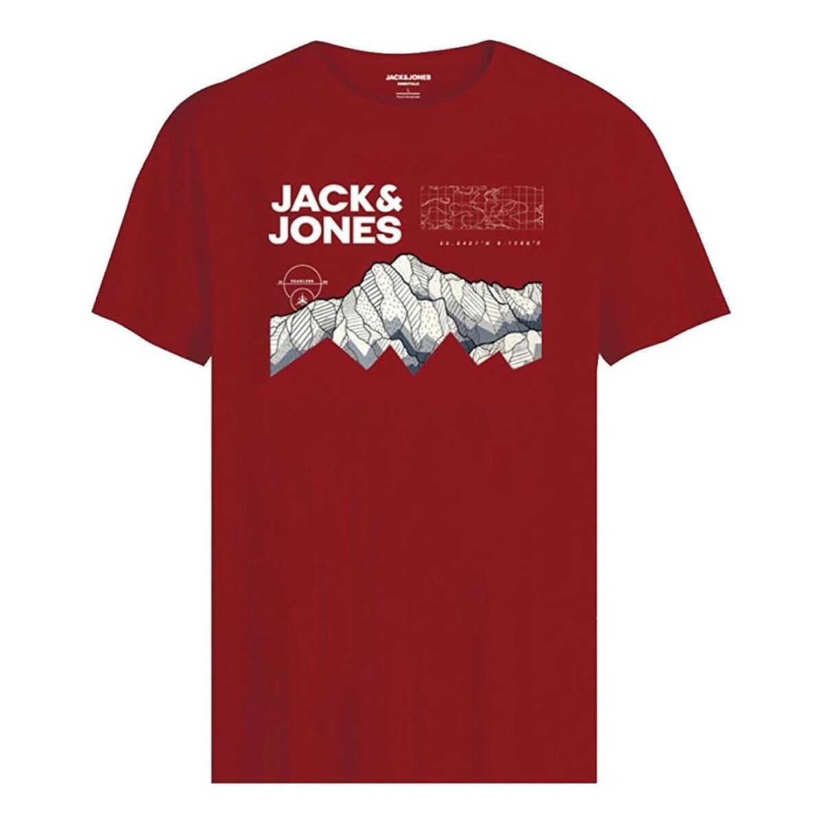 Textil Chlapecké Trička s krátkým rukávem Jack & Jones  Červená