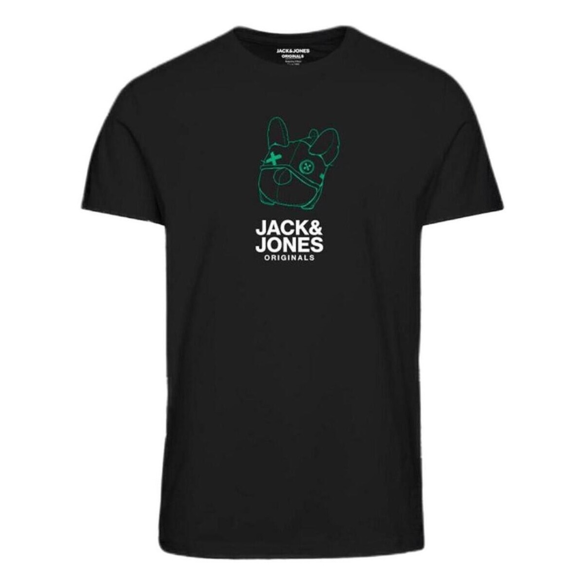 Textil Chlapecké Trička s krátkým rukávem Jack & Jones  Černá