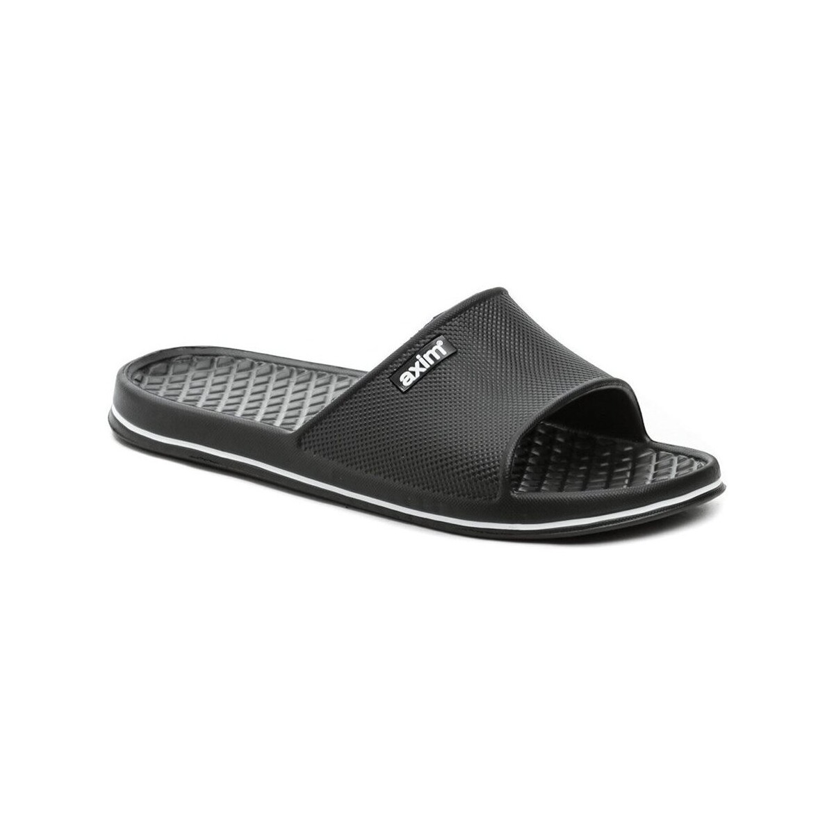 Boty Muži Pantofle Axim 9K23779 černé pánské plážovky Černá