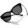 Hodinky & Bižuterie Ženy sluneční brýle Hawkers  Černá