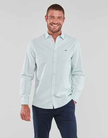 Textil Muži Košile s dlouhymi rukávy Tommy Jeans TJM CLASSIC OXFORD SHIRT Modrá / Nebeská modř