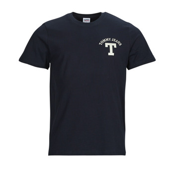 Textil Muži Trička s krátkým rukávem Tommy Jeans TJM REG CURVED LETTERMAN TEE Tmavě modrá