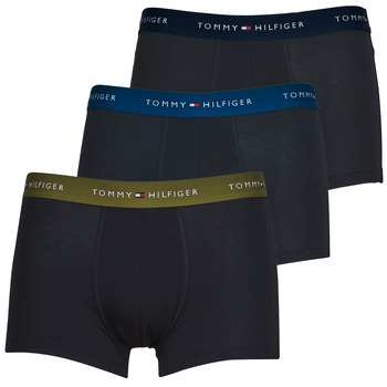 Spodní prádlo Muži Boxerky Tommy Hilfiger 3P WB TRUNK X3 Tmavě modrá