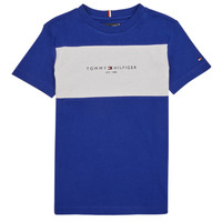 Textil Chlapecké Trička s krátkým rukávem Tommy Hilfiger ESSENTIAL COLORBLOCK TEE S/S Tmavě modrá