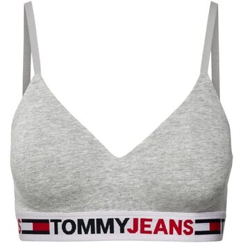 Tommy Jeans Sportovní podprsenky UW0UW03973 - Šedá